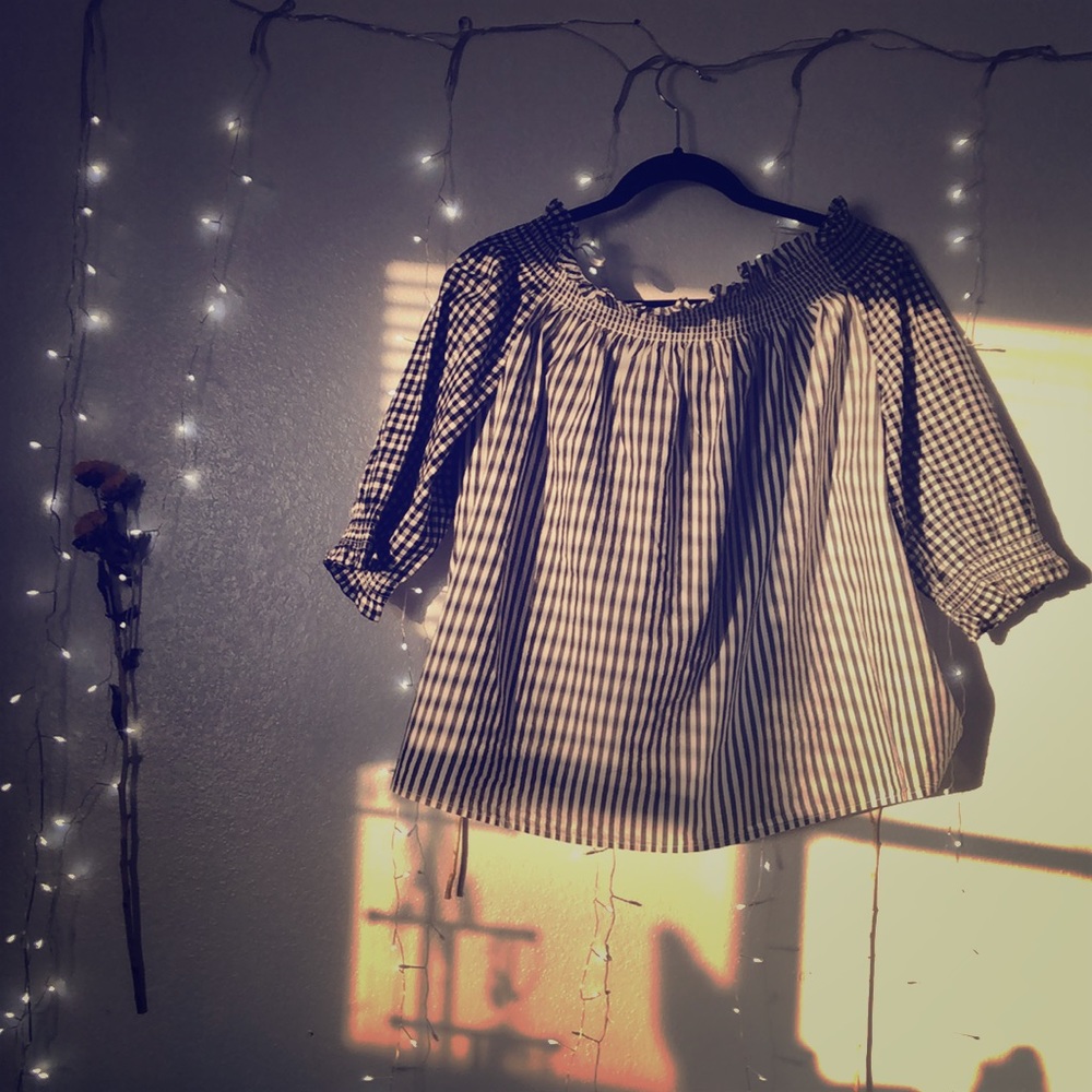 • Zara Off the Shoulder top •
